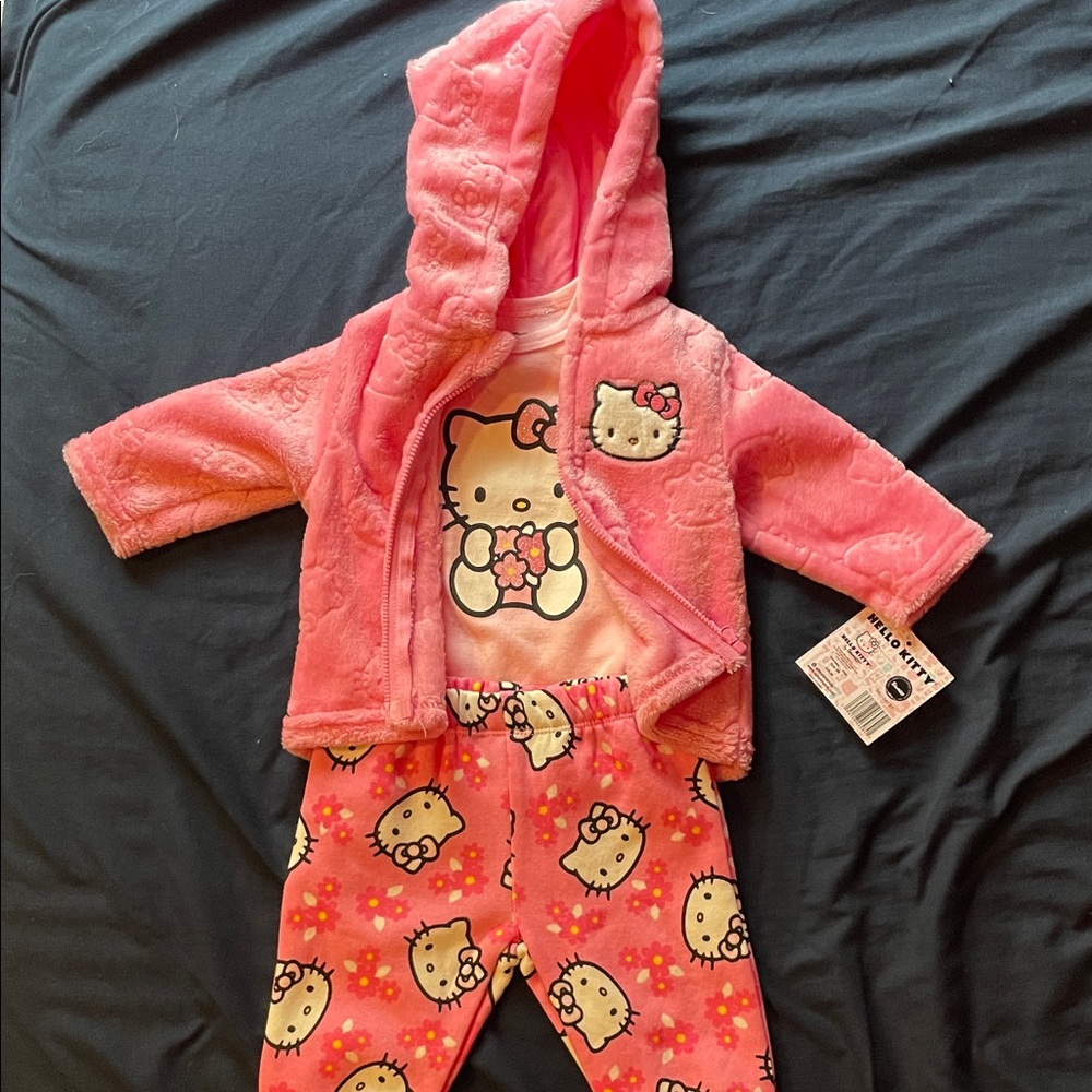 Hello Kitty Pink and White Baby Set